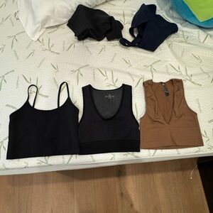 3 tank tops (Athleta, aerie, urban outfitters)